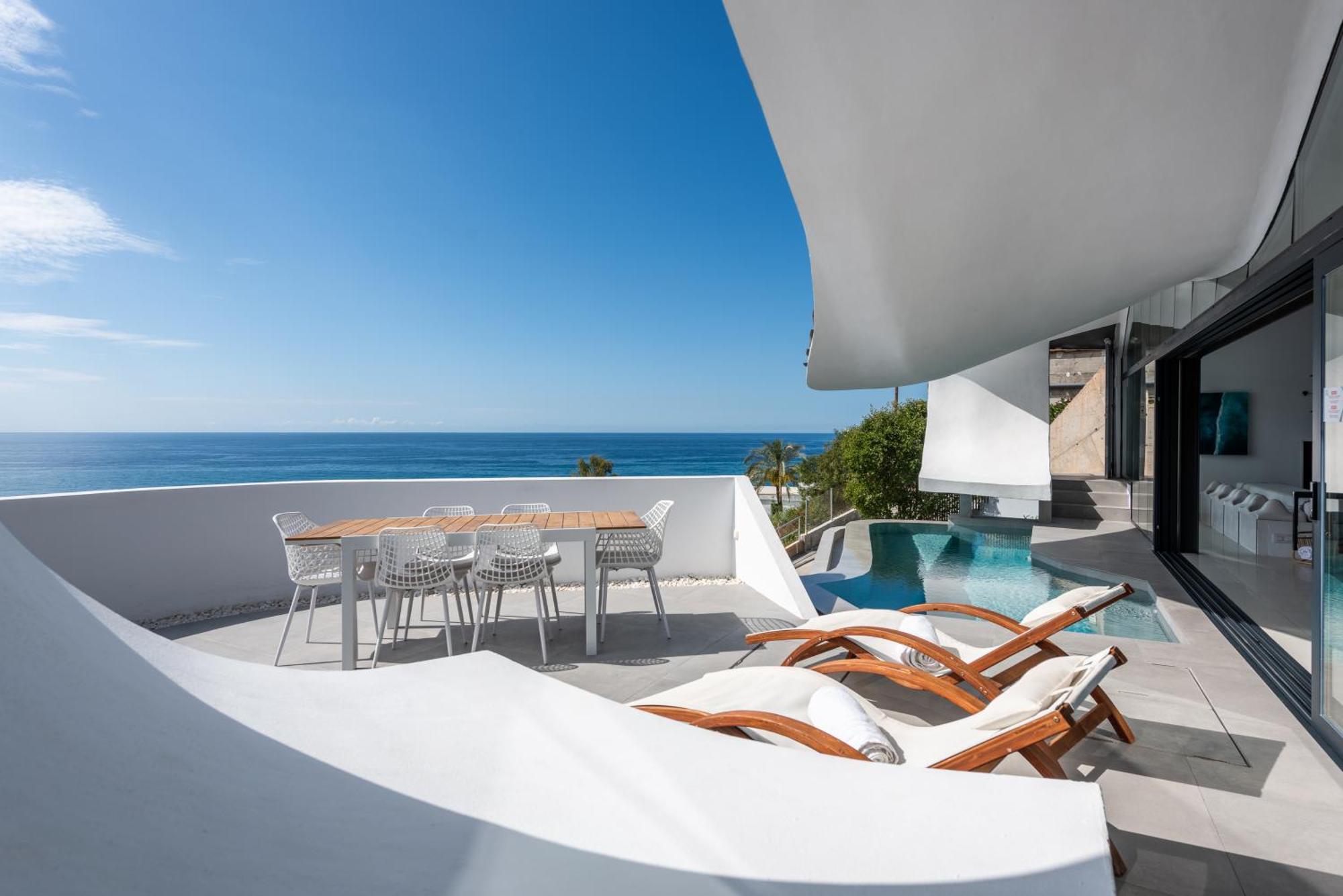 Rentitspain Casa Del Acantilado Piscina Climatizada Salobreña Exterior foto